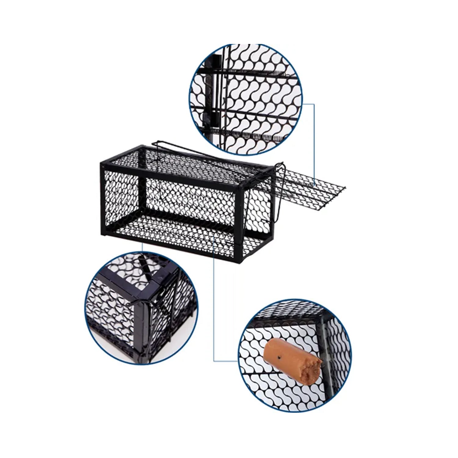 0365 Foldable Mouse Trap Squirrel Trap Small Live Animal Trap Mouse Voles Hamsters Live Cage Rat Mouse Cage Trap for Mice Easy to Catch and Release Eshaan Traders