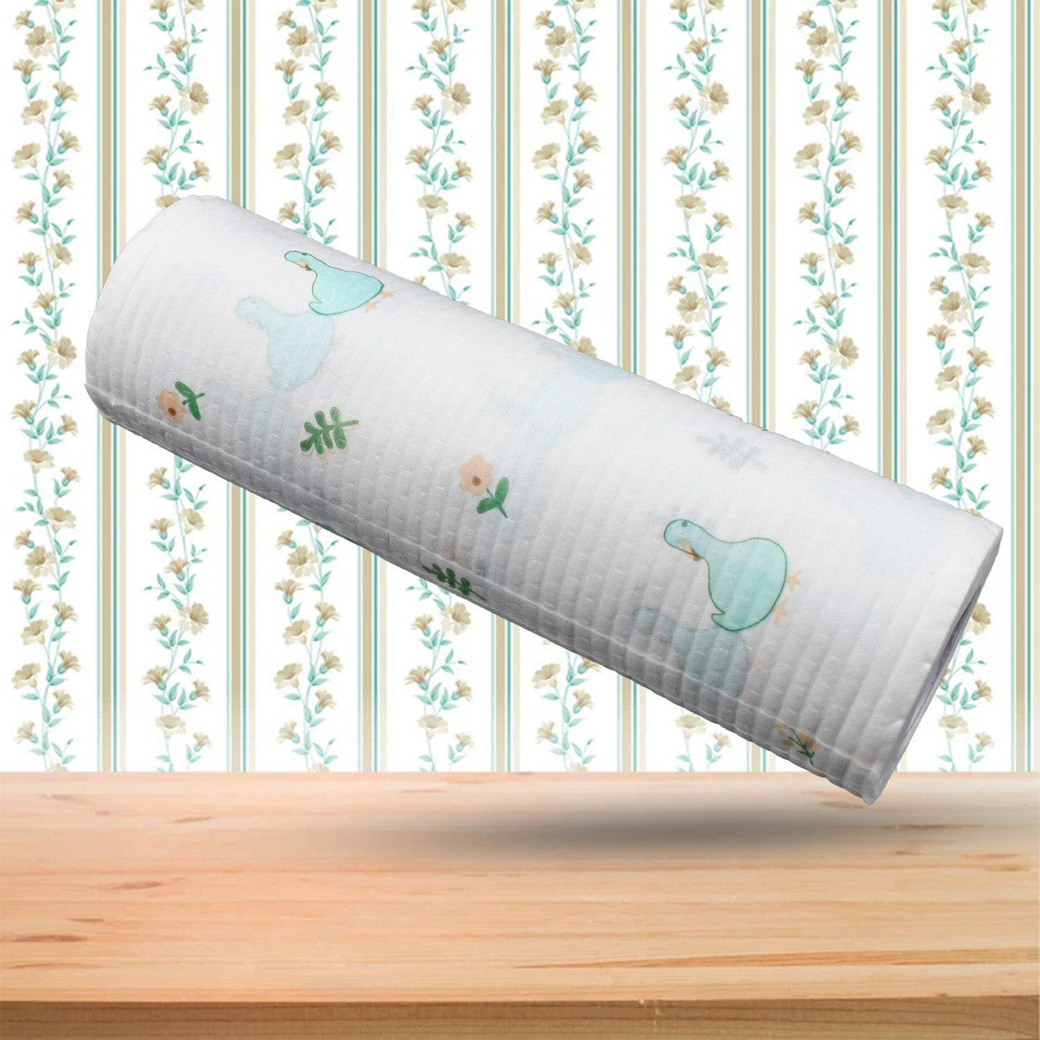 1605 Non Woven Reusable and Washable Kitchen Printed Tissue Roll Non-stick Oil Absorbing Paper Roll Kitchen Special Paper Towel Wipe Paper Dish Cloth Cleaning Cloth 45 sheets Eshaan Traders