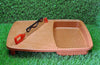 2103 Thick Plastic Kitchen Chopping Cutting Slicing Tray with Holder Eshaan Traders