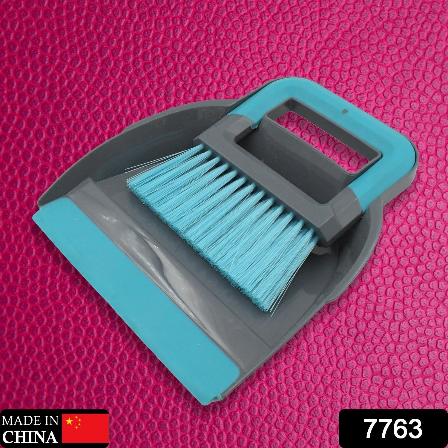 7763  Plastic Cleaning Broom Brush and Dustpan Set Desktop Broom Sweep Cleaning Brush Dust Pan Car Keyboard Cleaning Household Dust Pan (1 Set) Eshaan Traders