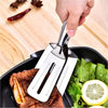 2919 MULTIFUNCTION COOKING SERVING TURNER FRYING FOOD TONG. STAINLESS STEEL STEAK CLIP CLAMP BBQ KITCHEN TONG. DeoDap