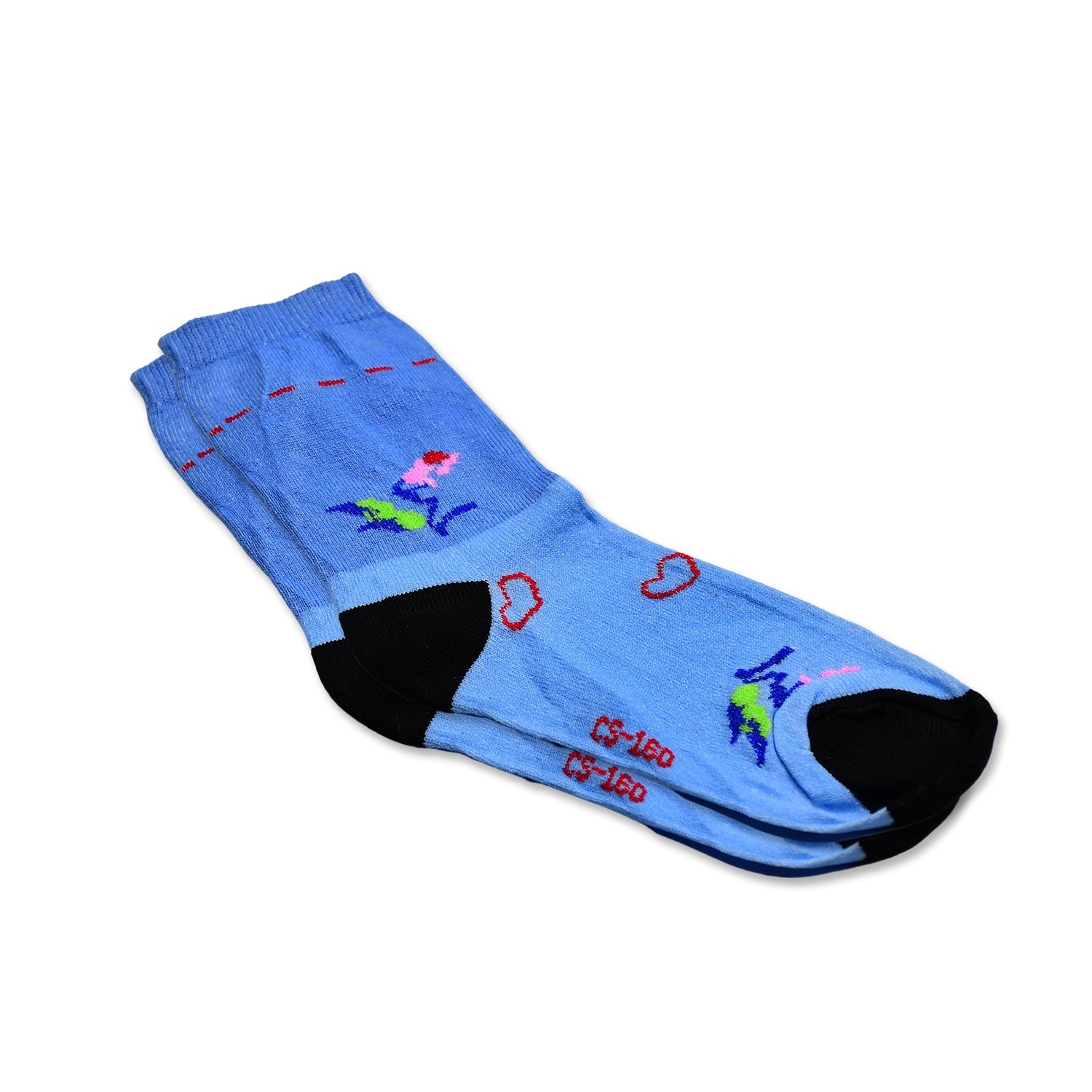 6357 1PAIR SOCKS PRINTED TRENDY MULTIPLE DESIGNER SOCKS DeoDap