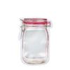 1074 Reusable Airtight Seal Plastic Food Storage Mason Jar Zipper (500ml) Eshaan Traders