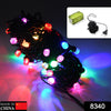 8340 9Mtr Home Decoration Diwali & Wedding LED Christmas String Light Indoor and Outdoor Light ,Festival Decoration Led String Light, Multi-Color Light (36L 9 Mtr) Eshaan Traders