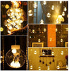 3390 12  Wish Balls Window Curtain String Lights with 8 Flashing Modes Decoration for Home Decoration, Diwali & Wedding LED Christmas Light Indoor and Outdoor Light ,Festival Decoration (Plastic, Warm White) Eshaan Traders