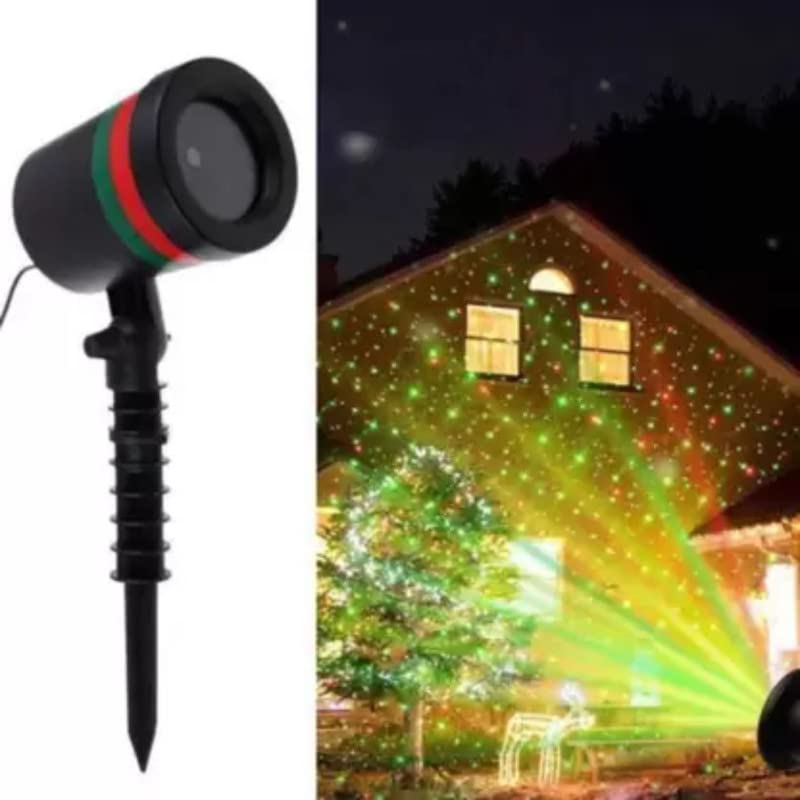 7350 Star Fairy Motion Laser Lights Projector for Garden Lawn Landscape Outdoor Indoor, Home, Office, Diwali, Christmas, Navratri, Decorative Light, Party (No Remote Button, Multicolour) Eshaan Traders