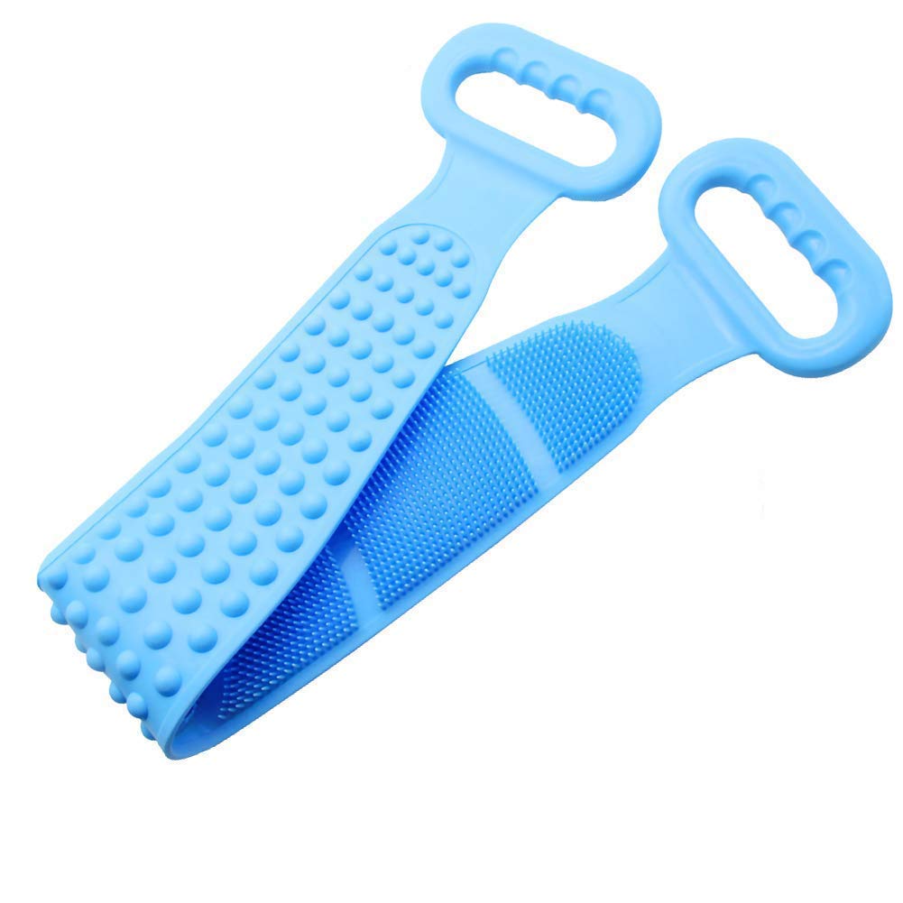 1308 Silicone Body Back Scrubber Bath Brush Washer For Dead Skin Removal DeoDap