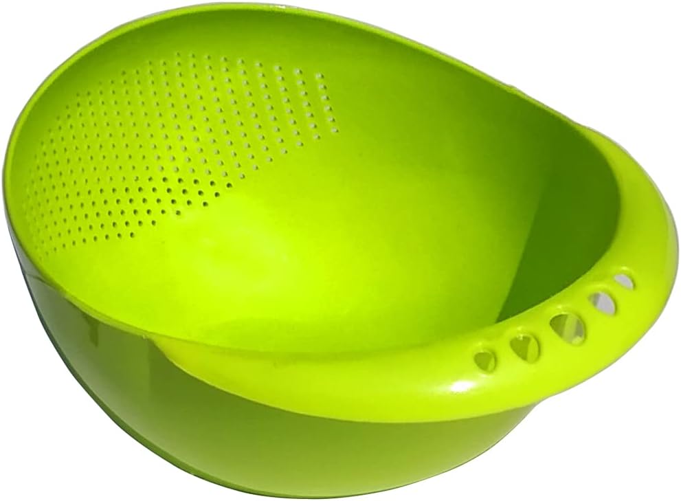 0081 Virgin Rice Bowl Durable Plastic Strainer ,Water Strainer | Vegetable & Fruits Washing Bowl Eshaan Traders