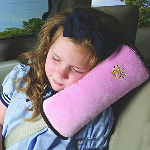 4107 Child Safety Belt Cushion Universal Car Seat Belt Cushion Adjustable Support for Neck and Shoulder in Car when Sleeping for Children and Adults (1 Pc) Eshaan Traders