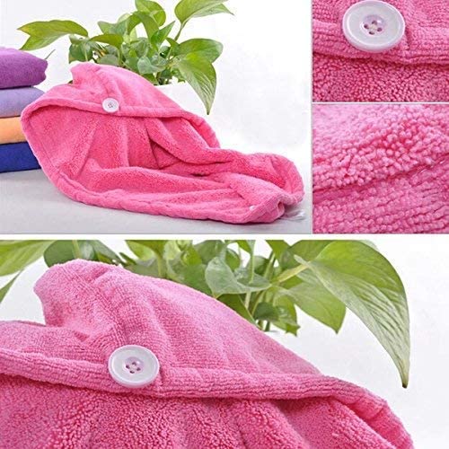 1408 Quick Turban Hair-Drying Absorbent Microfiber Towel/Dry Shower Caps DeoDap