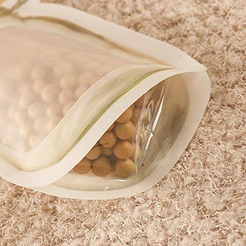 1073 Reusable Airtight Seal Plastic Food Storage Mason Jar Zipper (150ml) DeoDap