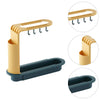 7677 Telescopic Sink Adjustable Sponge Soap Dish Cloth Holder Drainer Tray DeoDap