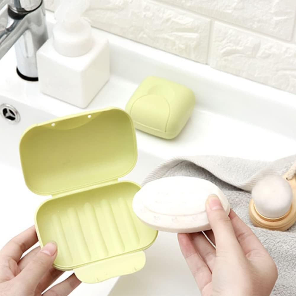 4592 Travel Soap Case Box Plastic Soap Box With Cover Waterproof Leakproof Soap Dish For Bathroom & Travel Use (1Pc) Eshaan Traders