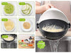 2161 10 in 1 Multifunctional Vegetable Fruits Cutter/Slicer Shredder with Rotating Drain Basket DeoDap