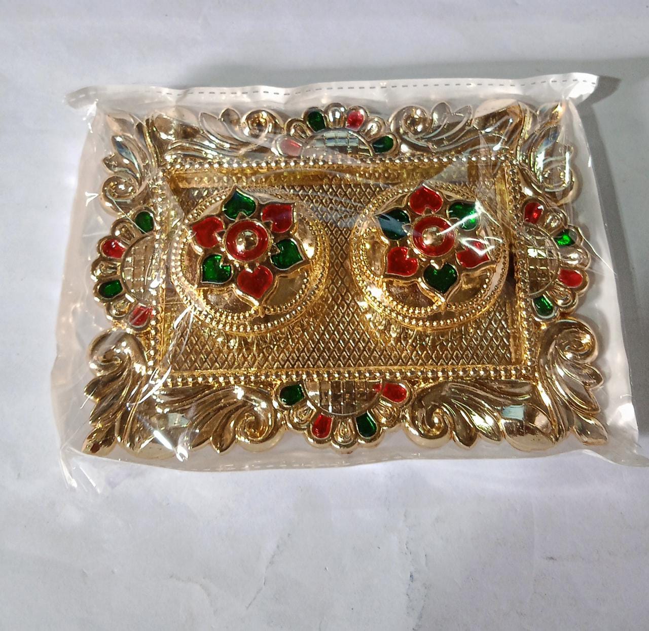 Rakasha Bandhan Special Puja Thali, Kumkum Thali Holder, Pooja Return Gift, Indian Housewarming Gifts, Brother / Bhai / Bhabhi / Sister / Family  Rakhi for Rakshabandhan, Diwali Eshaan Traders