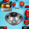 5507 Stainless Steel Bowl | Serving Dessert Curry Soup Bowls Wati Vati Katori | Small Rice Side Dishes | Kitchen & Dining ,Solid, ideal for serving Chatni, achar and Catch up (1 Pc) Eshaan Traders