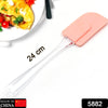 5882 Silicone Spatula for Baking, 1 Pc Rubber Spatula Pancake Spatula Heat Resistant Kitchen Utensils for Cooking Non-Sticky Big Baking Spatula Set Food Grade, BPA Free (24 Cm) Eshaan Traders