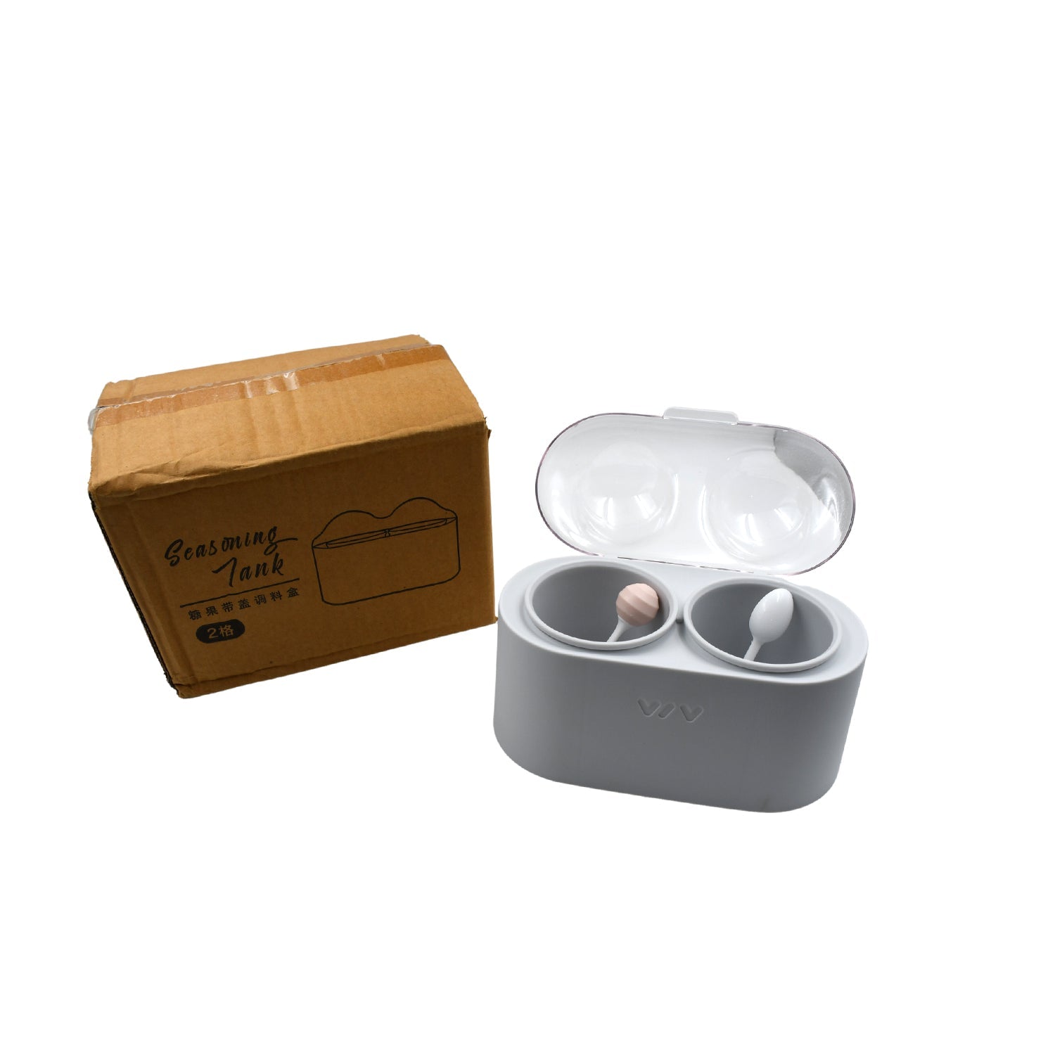 7020 Spice Storage Containers, Condiment Jars, with Lid And Spoon, dust-proof And Moisture-proof, non-slip Bottom, tray Card Slot Design, detachable, easy To Clean, used To Contain Various Seasonings, plastic Eshaan Traders