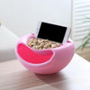 250 Pista Nut Fruit Platter Serving Bowl With Mobile Phone Holder by HomeFast DeoDap