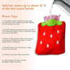 6516 Strawberry small Hot Water Bag with Cover for Pain Relief, Neck, Shoulder Pain and Hand, Feet Warmer, Menstrual Cramps. Eshaan Traders