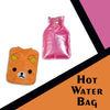 6503 Orange Panda small Hot Water Bag with Cover for Pain Relief, Neck, Shoulder Pain and Hand, Feet Warmer, Menstrual Cramps. Eshaan Traders