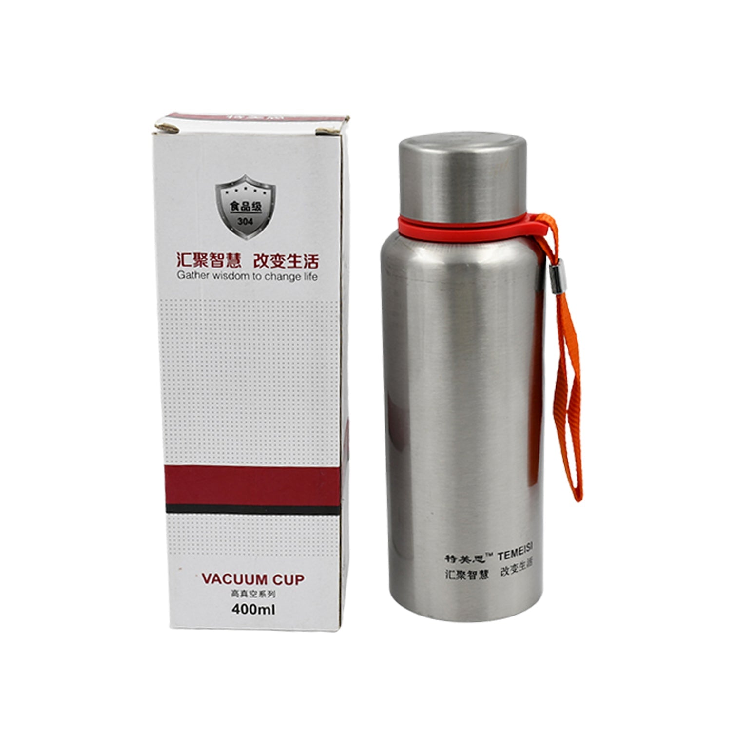 6984 HOT AND COLD STAINLESS STEEL VACUUM WATER BOTTLE FOR SCHOOL, OFFICE AND OUTDOORS 400ML Eshaan Traders