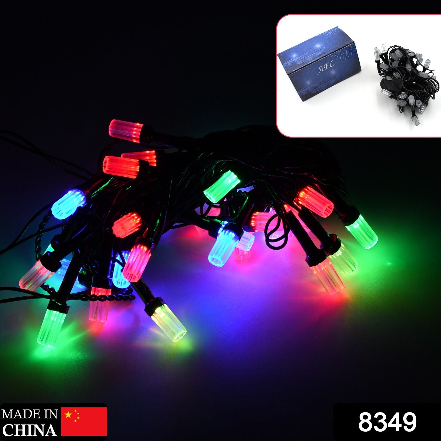 8349 9Mtr Flower Design Home Decoration Electrical Series Light Home Decoration Diwali & Wedding LED Christmas String Light Indoor and Outdoor Light ,Festival Decoration Led String Light, Multi-Color Light 1.4MM (36L 9Mtr) Eshaan Traders