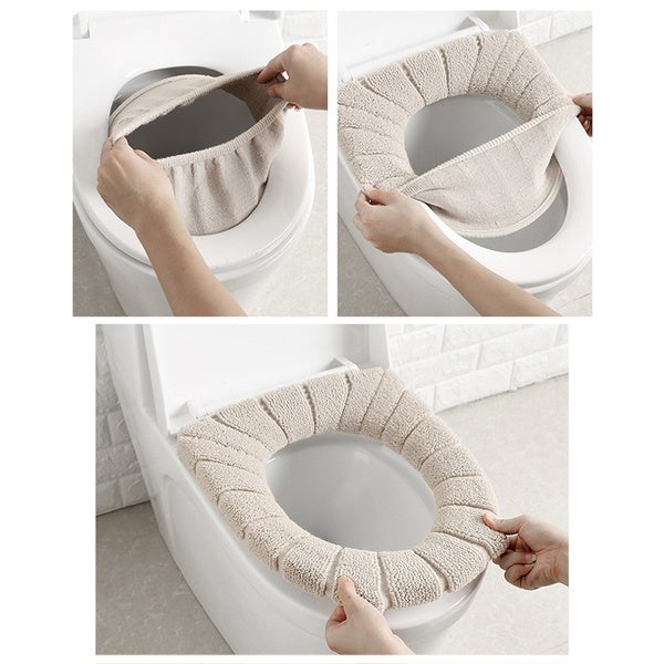 1458 Winter Comfortable Soft Toilet Seat Mat Cover Pad Cushion Plush DeoDap