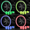 0547 Tyre Valve Caps Luminous Glow Car Tire Air Stem Valve Cap Covers vaal cap ( 4 Pcs Mix Colour) Eshaan Traders