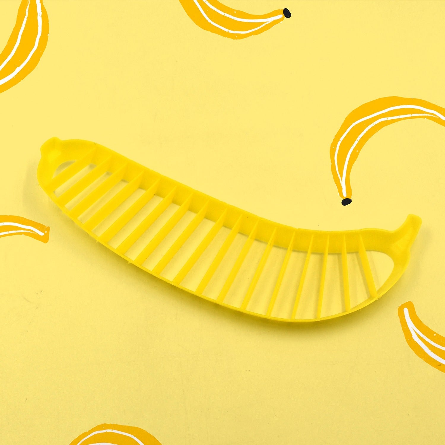 5897 Banana Slicer- Perfect for Fruit Salads Handle Plastic Banana Fruit Slicer Cutter Chopper Eshaan Traders