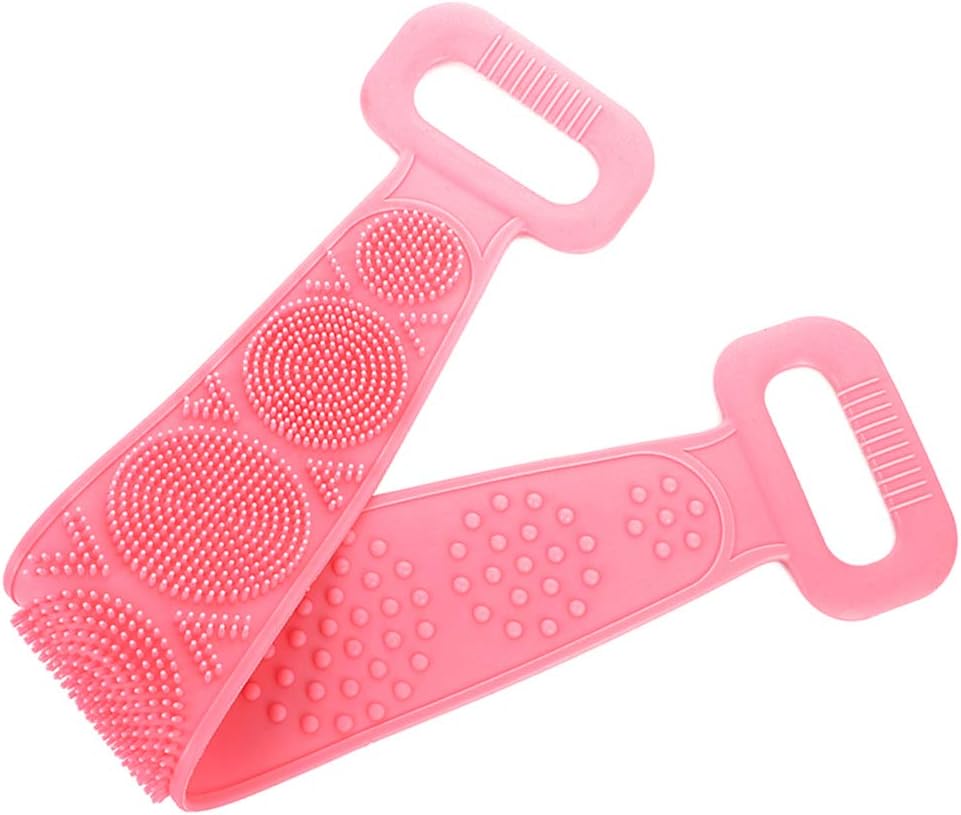 7274 Low Quality Bath Body Brush Towel Eco-Friendly Back Scrubber Shower Brush Silicone Bath Body Brush Towel Body Cleaning Bathroom Shower Strap Eshaan Traders