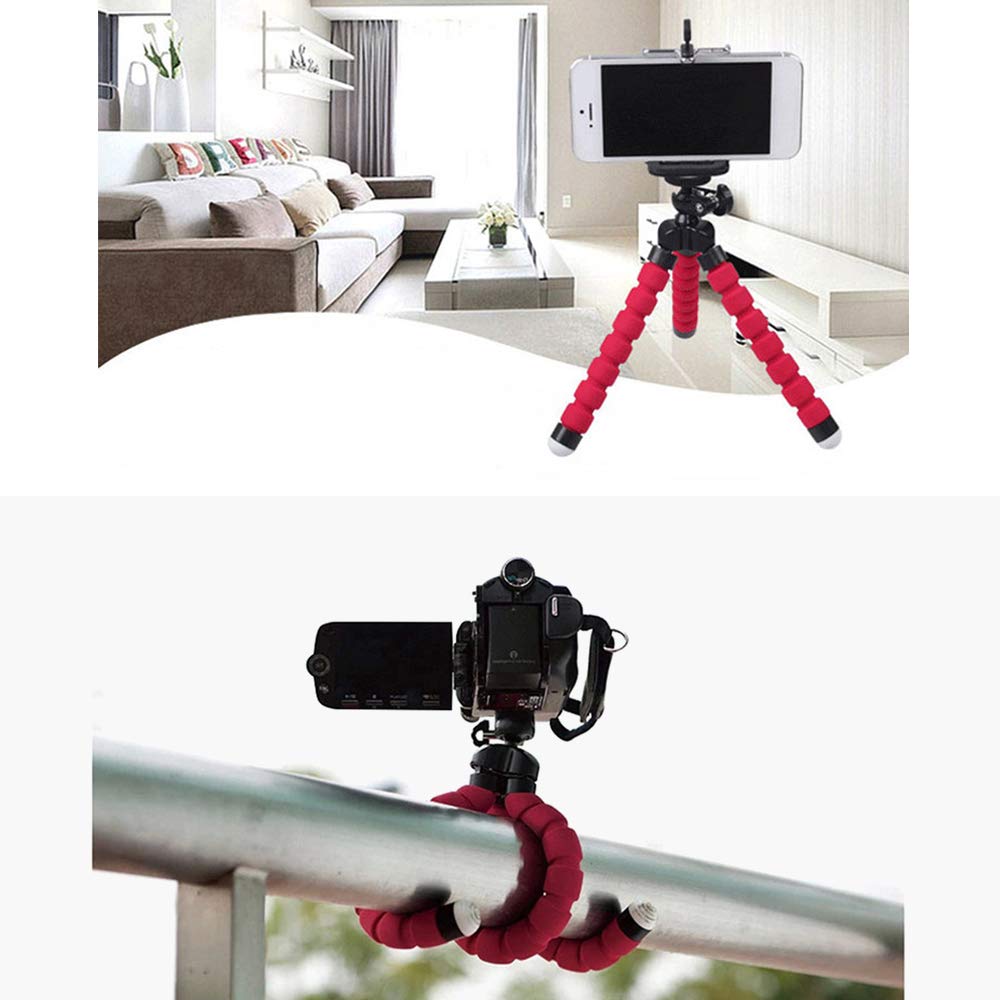 0266 Portable Mini Octopus Tripod Stand with Phone Holder for Live Selfie, Mobile Phone Portable and Adjustable Stent Eshaan Traders