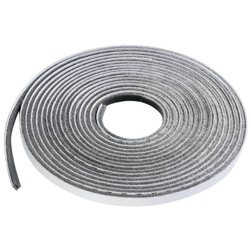 4597  5 Meter Weather Stripping Windows Seal Brush Weather Stripping Self Adhesive Seal Strip Weather Strip for Windows and Doors Dustproof Soundproof Windproof for Windows Bottom and Frame Eshaan Traders