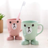 4101 Toothbrush Holders Mouthwash Cup Milk Cup with Handle Breakfast Mug Drink Teeth Washing for Children's Stereo Base Household Brushing Cup Eshaan Traders