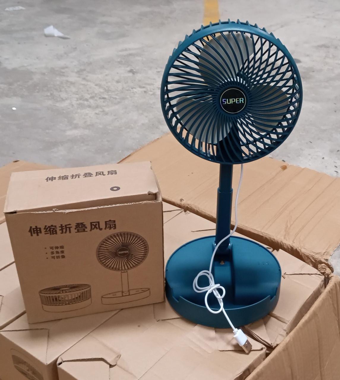 4642 Telescopic Electric Desktop Fan, Height Adjustable, Foldable & Portable for Travel/Carry | Silent Table Top Personal Fan for Bedside, Office Table (Battery Not Include) Eshaan Traders