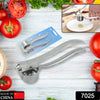 7025 GARLIC PRESS ALL ALUMINUM EASY TO USE WITH LIGHT WEIGHT WITHOUT DIFFICULTY COOKING BAKING, KITCHEN TOOL, DISHWAHER SAFE (1 Pc) Eshaan Traders