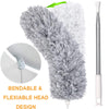 1279 Microfiber Dusters for Cleaning, Telescoping Feather Duster with 100 inches Extendable Handle Pole, Dusting Cleaning Tools for Cleaning High Ceiling, Ceiling Fan, Blinds, Cobwebs, Furniture, Cars Eshaan Traders