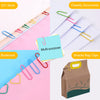 8859 MultiPurpose Assorted Color Coated Paper Clips, Assorted Sizes, Durable & Rustproof, Colored Paper Clips for Paperwork, DIY Work, classify Documents, Bookmark, Snacks Bag Clips, Suitable for Home, School, Office (Approx 28 Pcs) Eshaan Traders