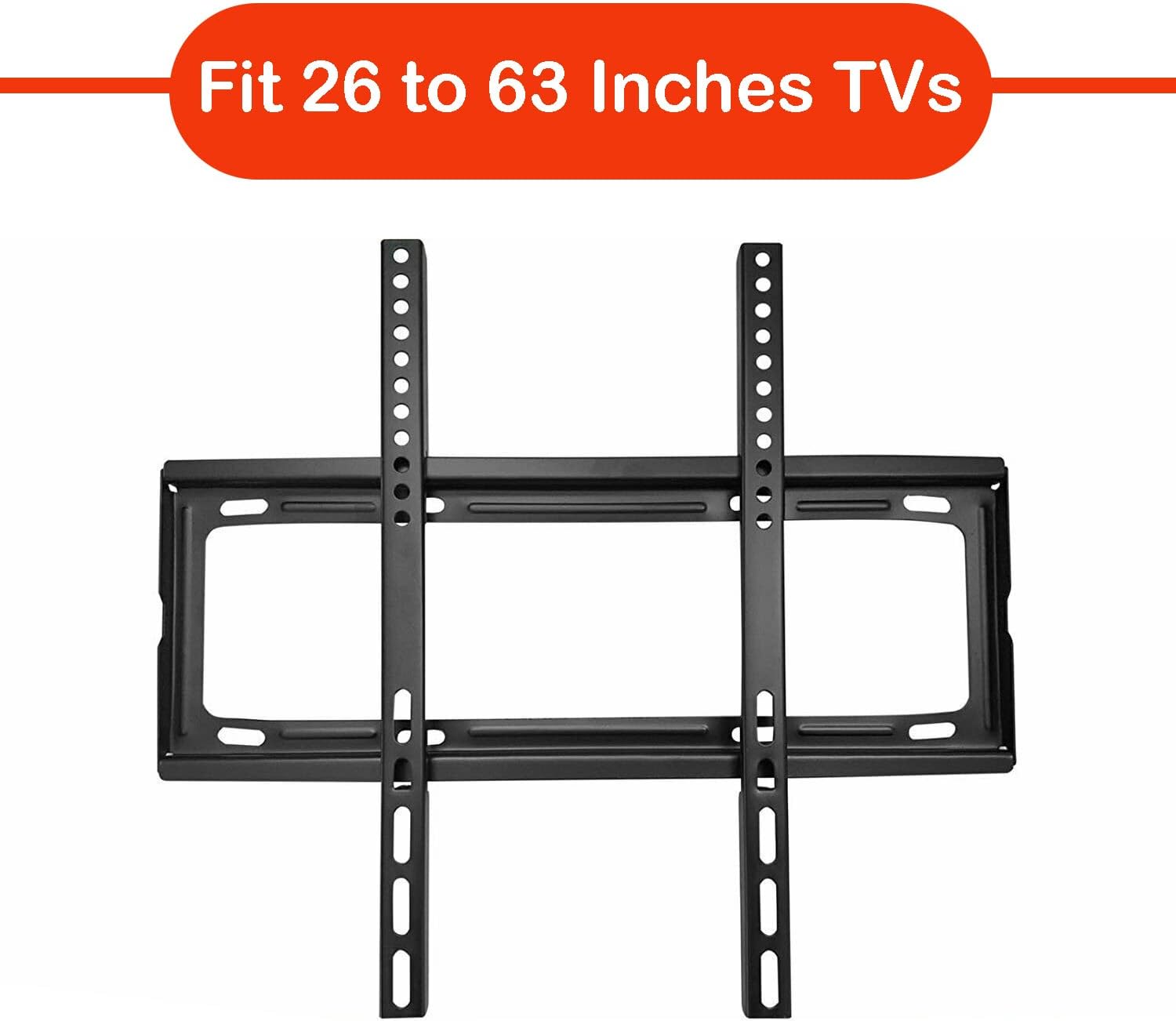 1549 TV Wall Bracket Mount Slim Monitor Stand for 26 x 63, LCD LED 3D plasma Flat TVs Full Motion Heavy-Duty Wall Bracket, Sturdy and Strong Flat Screen Design TV Wall Mount (46cmx20cm) Eshaan Traders