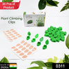 Plant Climbing Wall Fixture Clip Self-Adhesive Hook Vines Traction Invisible Stand Green Plant Clip Garden Wall Clip Plant Support Binding Clip Plants for Indoor Outdoor Decoration (30 Pcs Set) Eshaan Traders