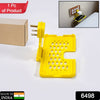 6498 Multi-Purpose Wall Holder Stand for Charging Mobile Just Fit in Socket and Hang (Yellow) Eshaan Traders