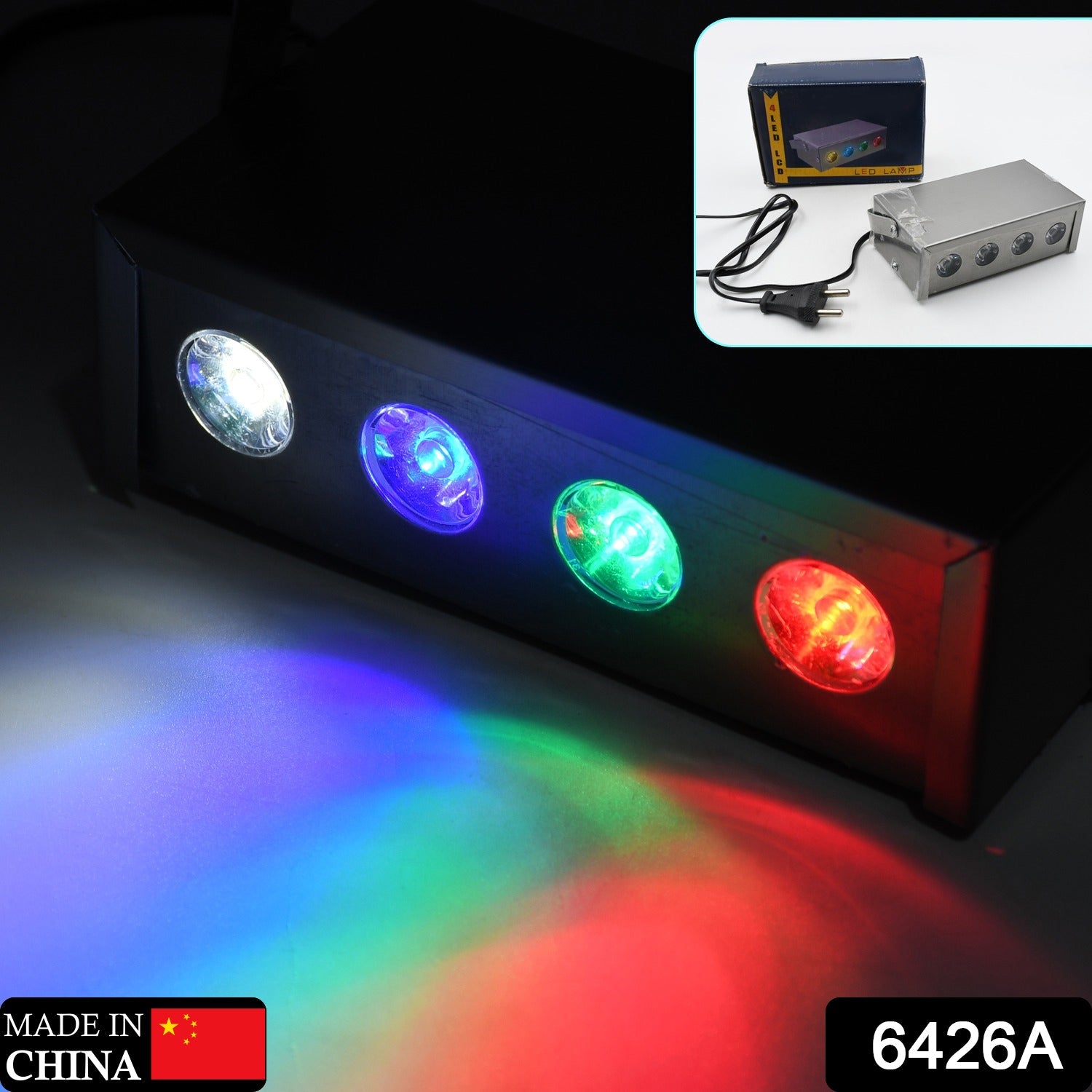 6426A Mini Laser Projector Low Par Light 4 LED RGBW Stage Lighting Laser Light, Special Effects, Party Light Eshaan Traders