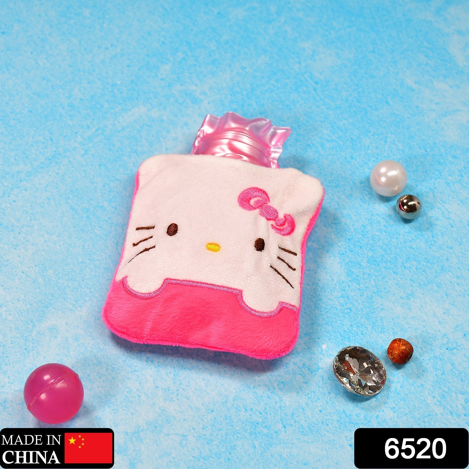 6520 Pink Hello Kitty small Hot Water Bag with Cover for Pain Relief, Neck, Shoulder Pain and Hand, Feet Warmer, Menstrual Cramps. Eshaan Traders