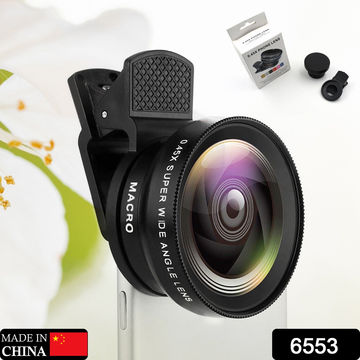 6553 Camera Lens External Phone Lens Phone Camera Lens 0.45X Universal Ultra Wide Angle 12.5X Beauty Function External Lens Camera Accessories for Take Pictures, most Android Smartphone Eshaan Traders