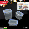 5496  Kitchen Storage Container Set with Food Grade Plastic and Air Seal Lock Lid for Storage of Grocery, Spices, Dry fruits Use For Home, Office, Restaurant, Canteens (3 Piece Set) Eshaan Traders