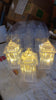 8443 Lantern Shape Led Light Decorative LED Flickering Crystal Candle Light for Holiday Party, crylic Crystal Table Lamp Crystal Table Lamp Atmosphere Lamp Bedroom (MOQ :- 12pc) Eshaan Traders