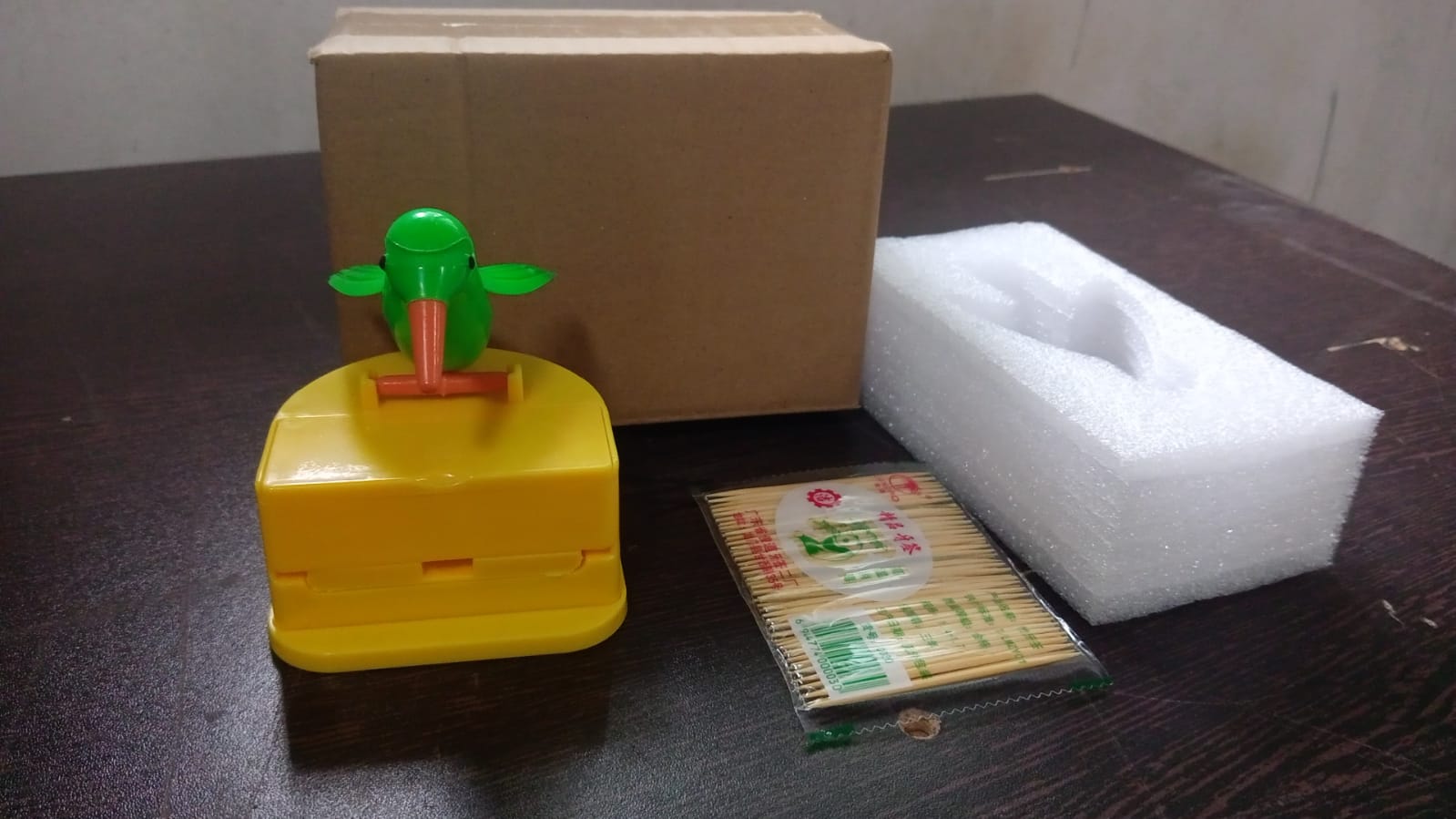 1180 Portable Automatic Bird Toothpick Storage Box Eshaan Traders