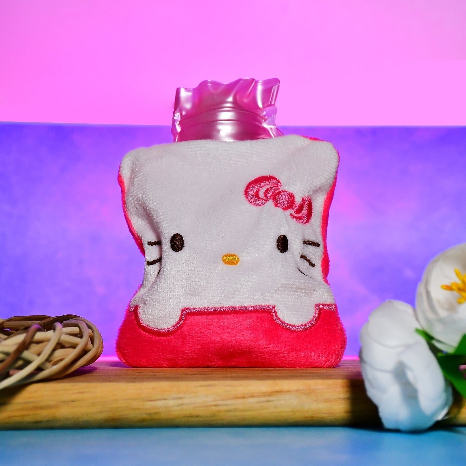 6520 Pink Hello Kitty small Hot Water Bag with Cover for Pain Relief, Neck, Shoulder Pain and Hand, Feet Warmer, Menstrual Cramps. Eshaan Traders