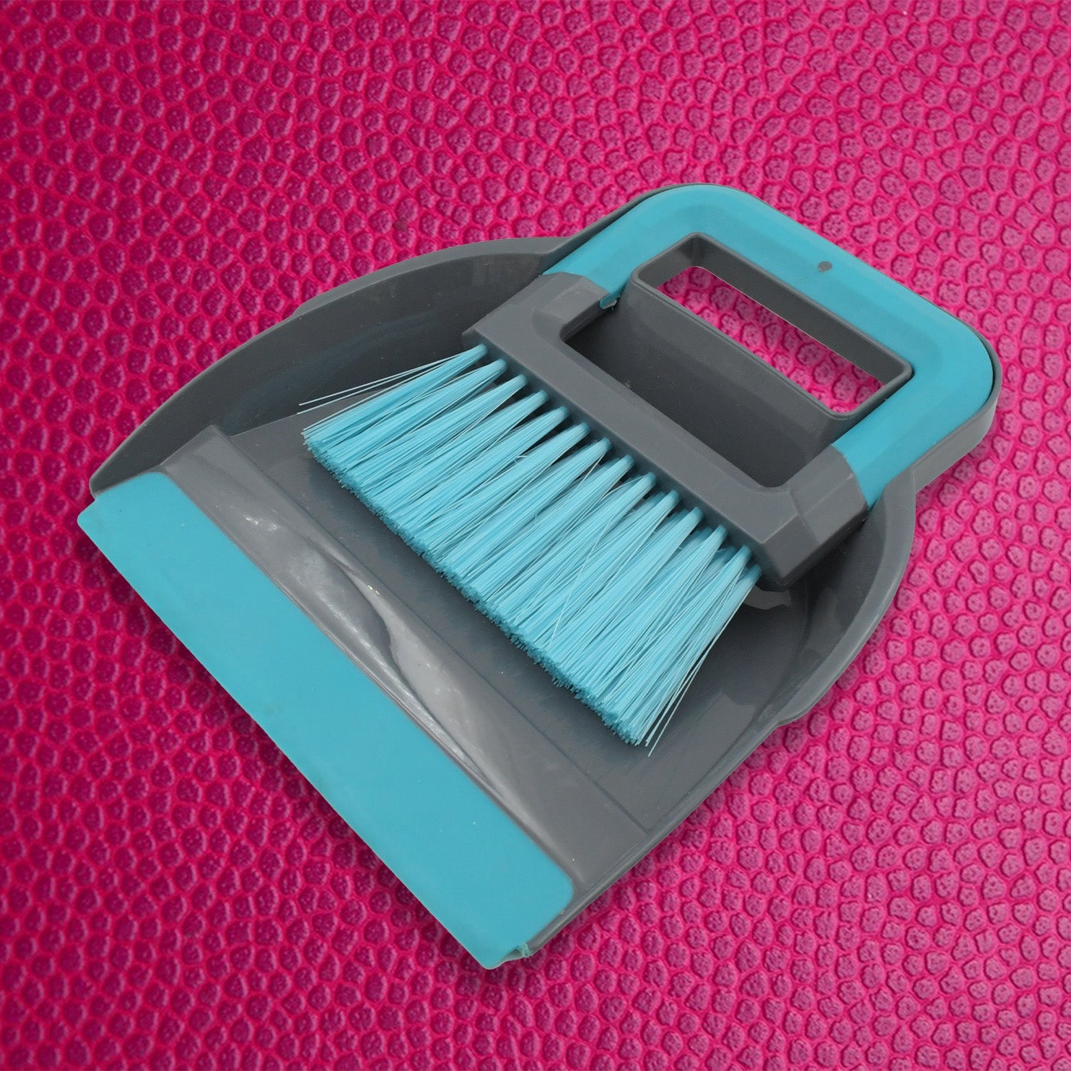 7763  Plastic Cleaning Broom Brush and Dustpan Set Desktop Broom Sweep Cleaning Brush Dust Pan Car Keyboard Cleaning Household Dust Pan (1 Set) Eshaan Traders