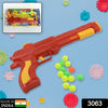 3063 Plastic Balls Shooting Gun Toys For Boys Kids High Quality Gun With 13 Balls Eshaan Traders